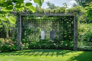 Comment cacher un étendoir à linge extérieur : Les astuces pour camoufler un étendoir à linge extérieur