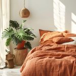 Housse de couette terracotta : une couleur chaleureuse pour une ambiance cocooning dans la chambre à coucher