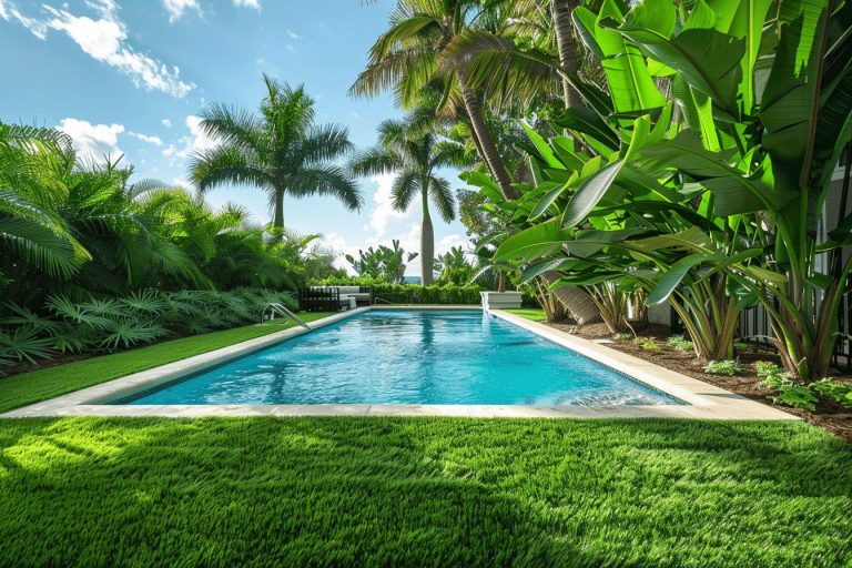Pourquoi opter pour un gazon synthétique autour de votre piscine ?