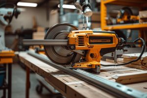 Scie circulaire avec rail de guidage : Réalisez des coupes précises et droites